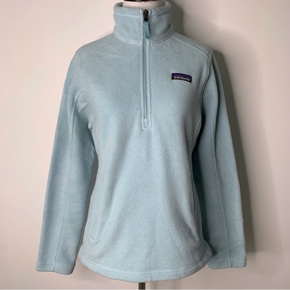 Patagonia STY23005 Women's Classic Synchilla Marsupial Pullover Blue Size Small